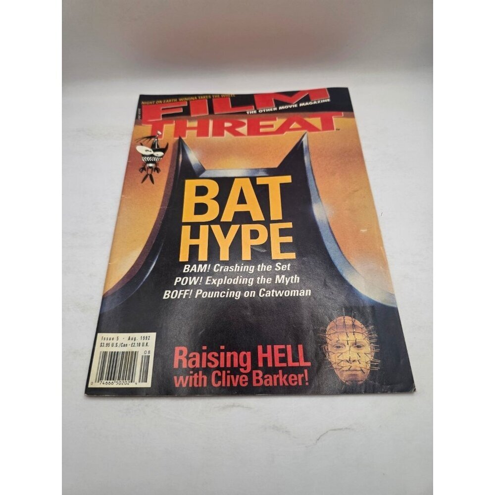 FILM THREAT Magazine Aug 1992 #5 Batman Returns Clive Barker Film Threat